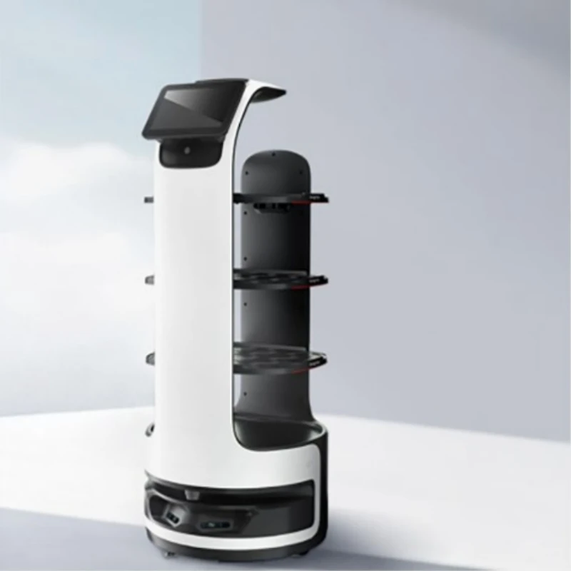 MiCity Efficient Autonomous Delivery RobotAssist Nurses Food Delivery Service Robot for Restaurant with 15.6 Screen