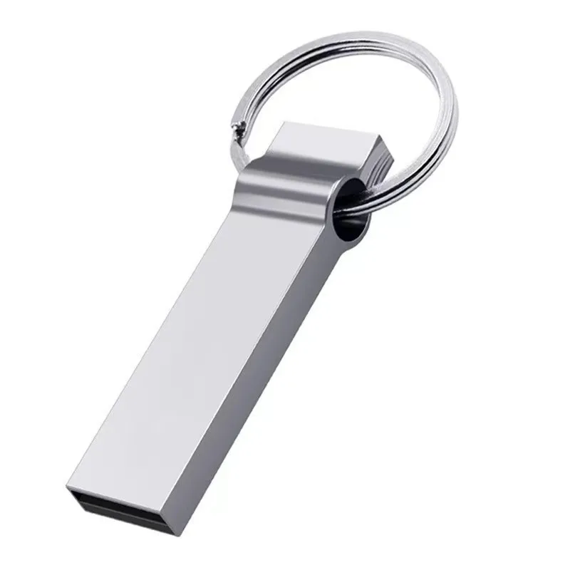 XX66 Custom Logo Portable USB Flash Waterproof High Speed USB Thumb Drive USB Metal U Disk Memory Memoria Stick with Keychain