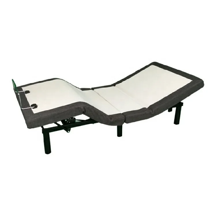 Tanhill Smart Adjustable Electric Massage Bed Base Foldable Up-Holstered Design