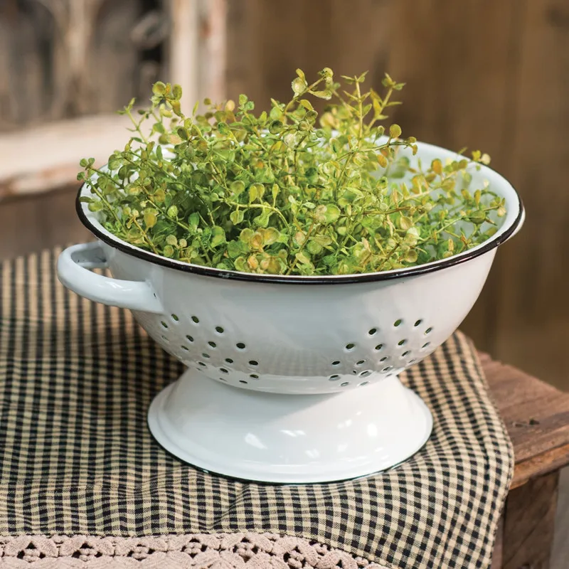 2022 novelty marble pattern fruit basket storage food bowl custom color plain blank metal steel enamel colander