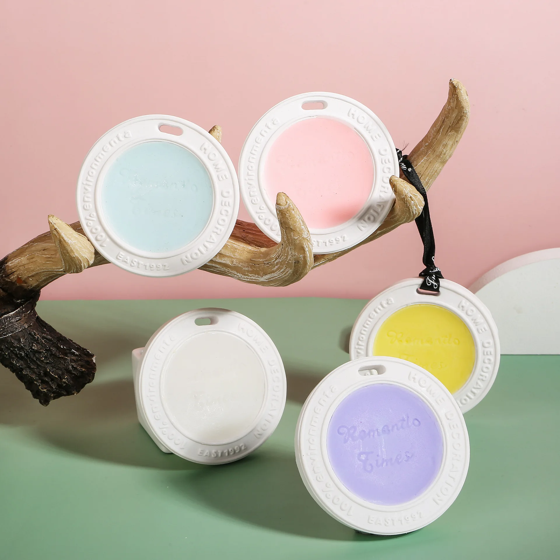 Air Freshener Car Home Reed Diffuser Luxury Plaster Diffuser Ceramic Refresher Perfume Hanging Gypsum Aromatherapy Tablet