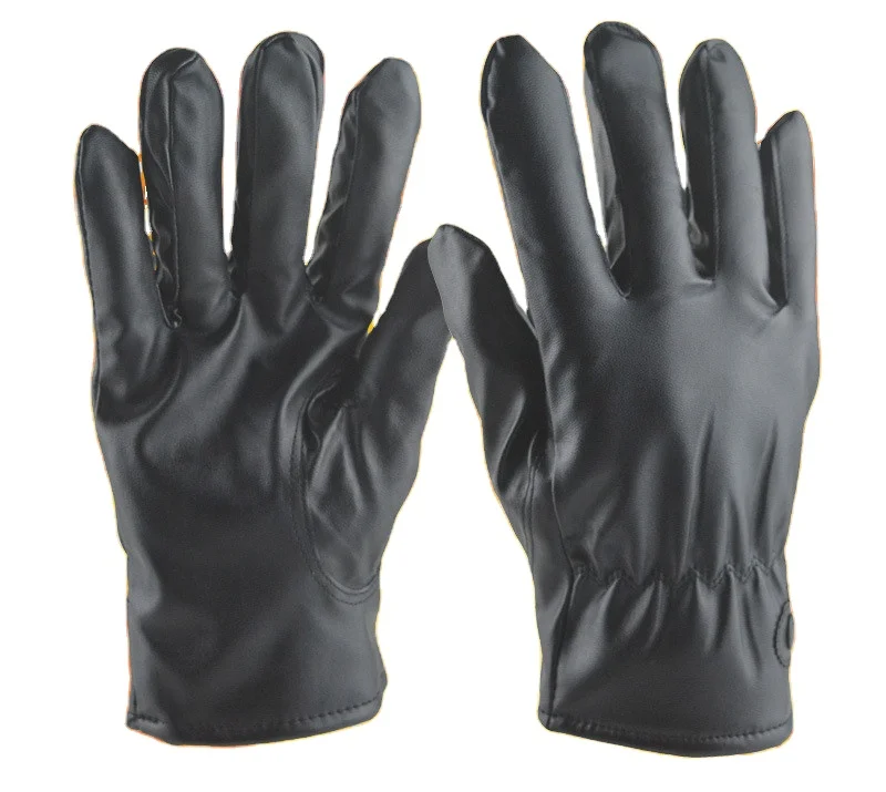 Warm Men Women Work Touch Screen Waterproof Sports Leather Gloves for Winter