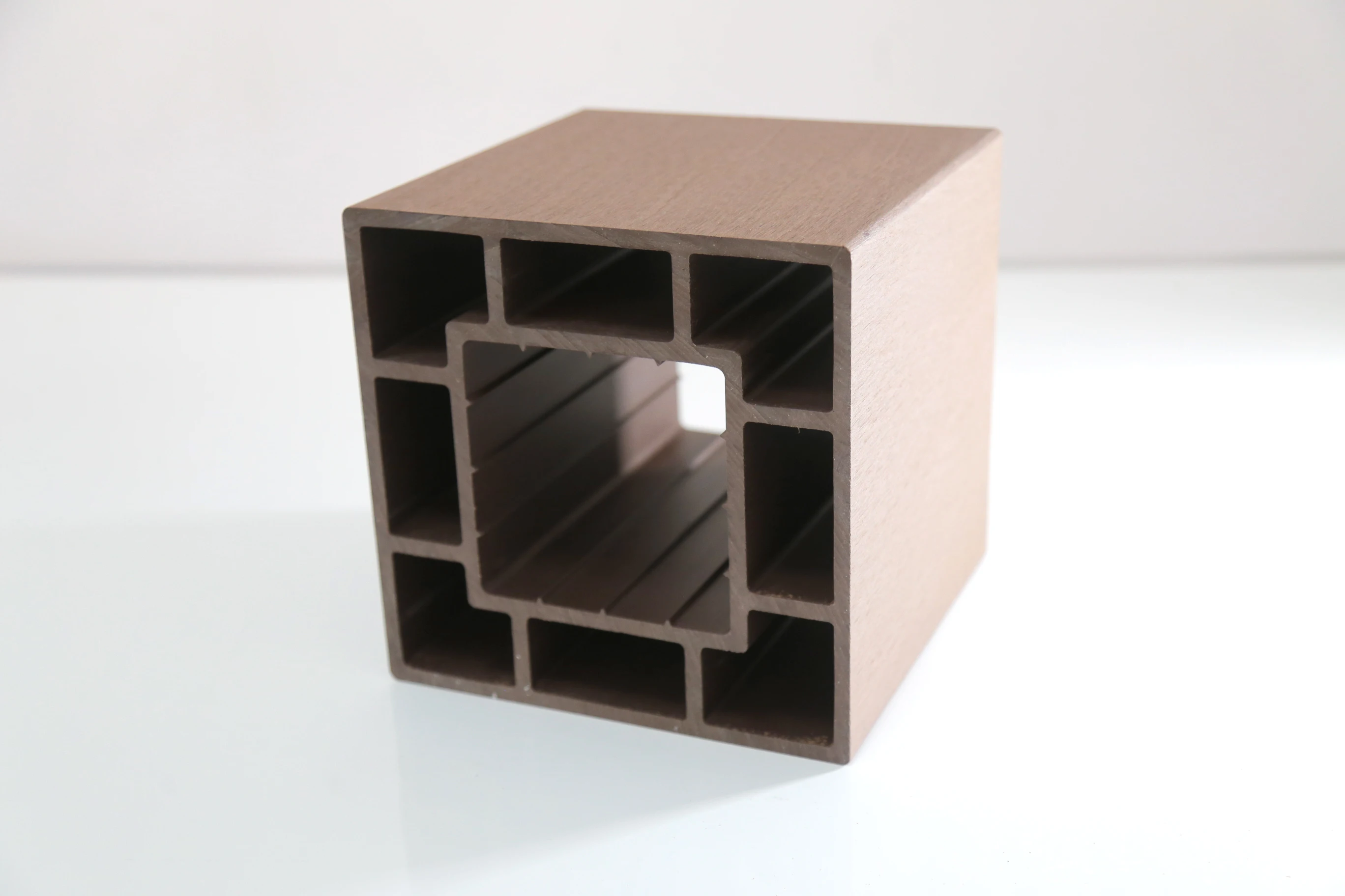 WPC hollow wood fence post garden fencing pergola handrail pavilion railing square timber tube wpc