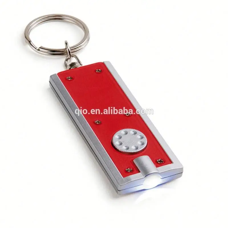 promotion led light flash keychain and keyring and key tag