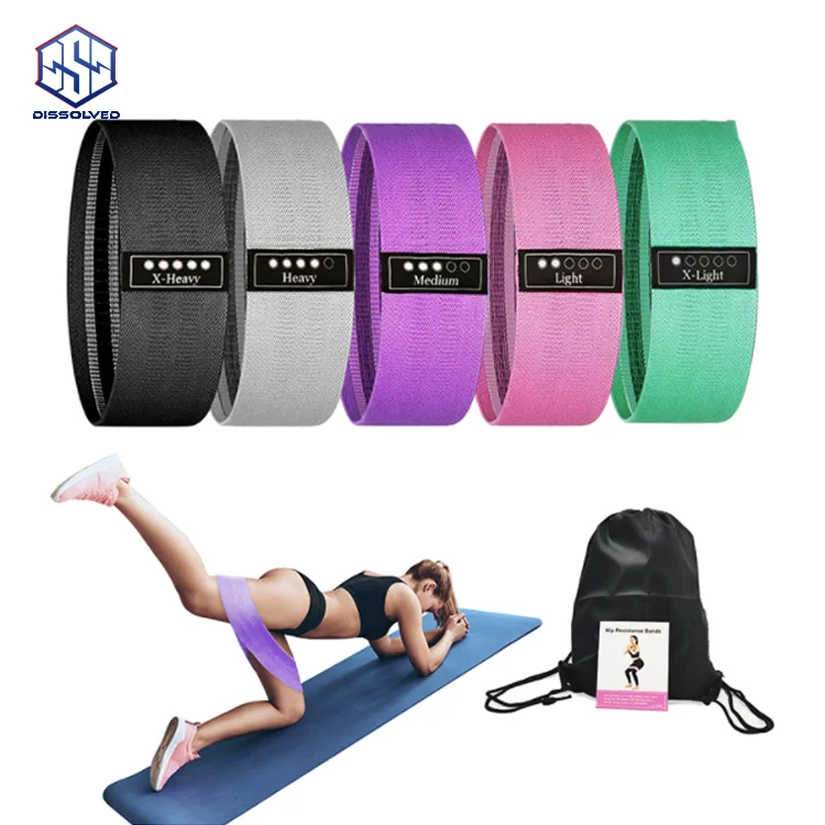 Эластичные тканевые Эспандеры с принтом логотипа на заказ для йоги фитнеса тренировок домашнего тренажерного зала ног пояс силовых