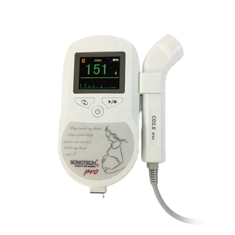 Meditech CE and ISO Approved and Certified Fetal Doppler with Color Display Screen