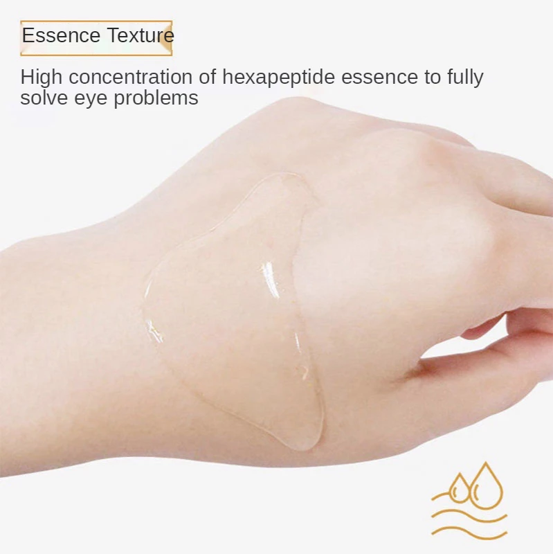 Custom Brand Hexapeptide Capsule Serum Eyes Essence Hydrating Remover Dark Circles Wrinkle Anti-Puffiness Moisturizing Eye Serum