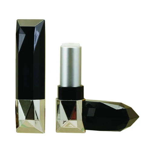 New Design Gold Metallized Empty Diamond Lipstick Container