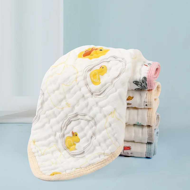 Cartoon Printed Hooded Towel for Children Baby Washing Baby Face Towel