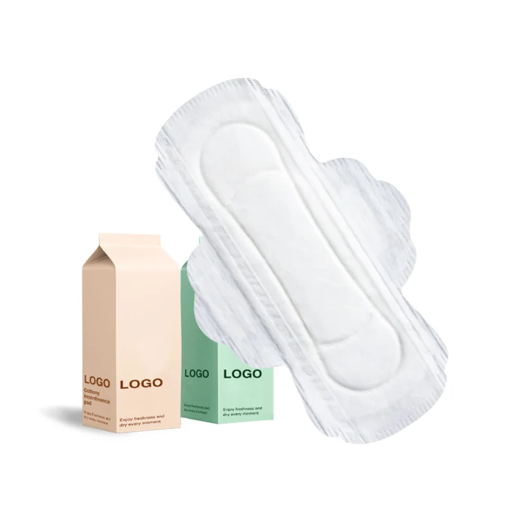Healthy Biodegradable Sanitary Towels Ultra Thin Sanitary Pad with 100% Organic Cotton