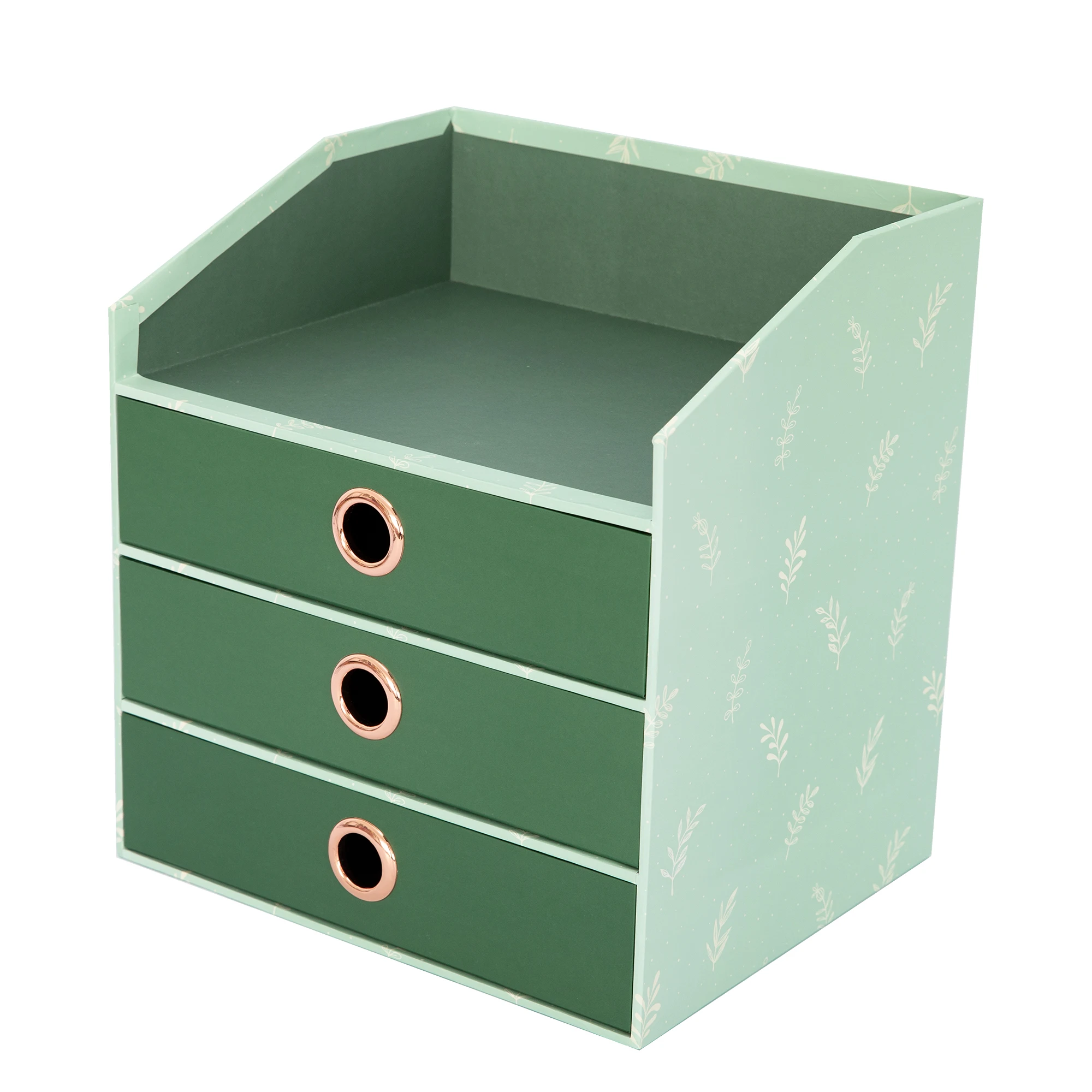 Document Sorter Drawer Cabinet Office Desktop Organizer With 3 Tiers Storage