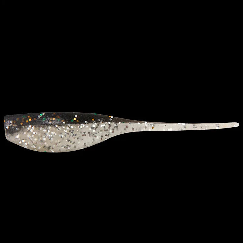 New 5cm 1g Tadpole Soft Bait Double Color Paddle Tail Soft Worm Soft Lure Silicone Tiddler Bait Swimbait Plastic Lure Pasca