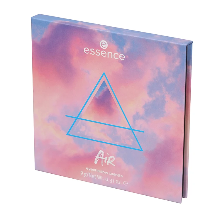 Wholesale Private Label Personalized Empty Cheap Neutral Mini Book Packaging Magnetic Makeup Eyeshadow Palette Box Eye Shadow