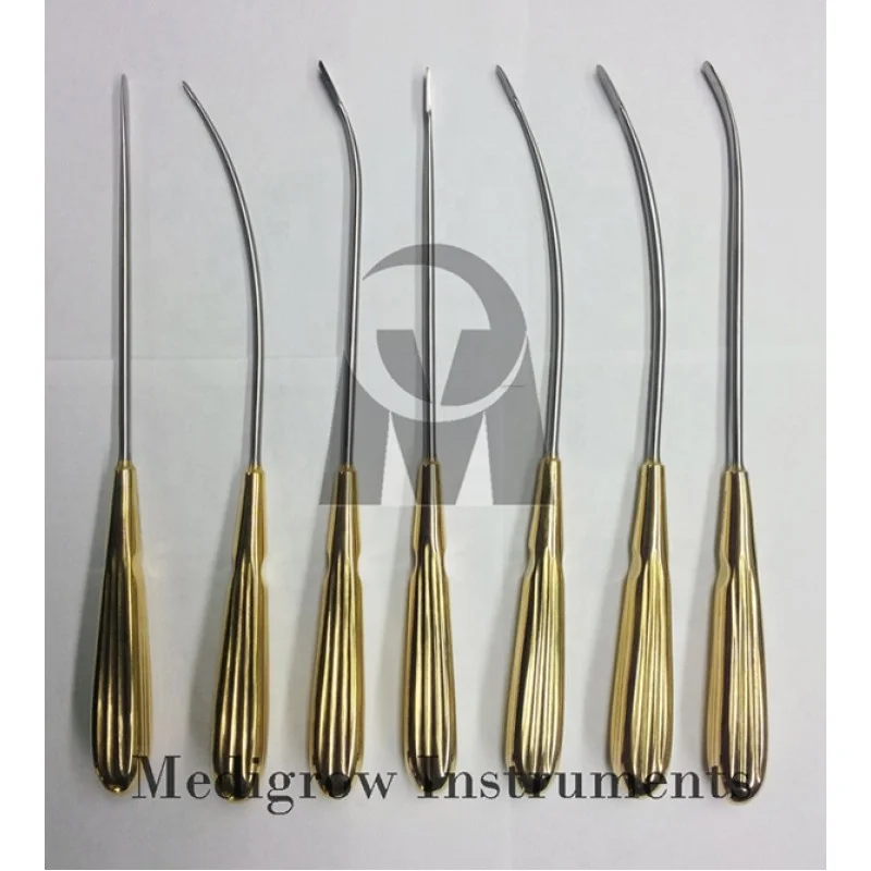 Forehead Lift Dissectors Set of 6 PCS Gold Plated / Stainless Steel