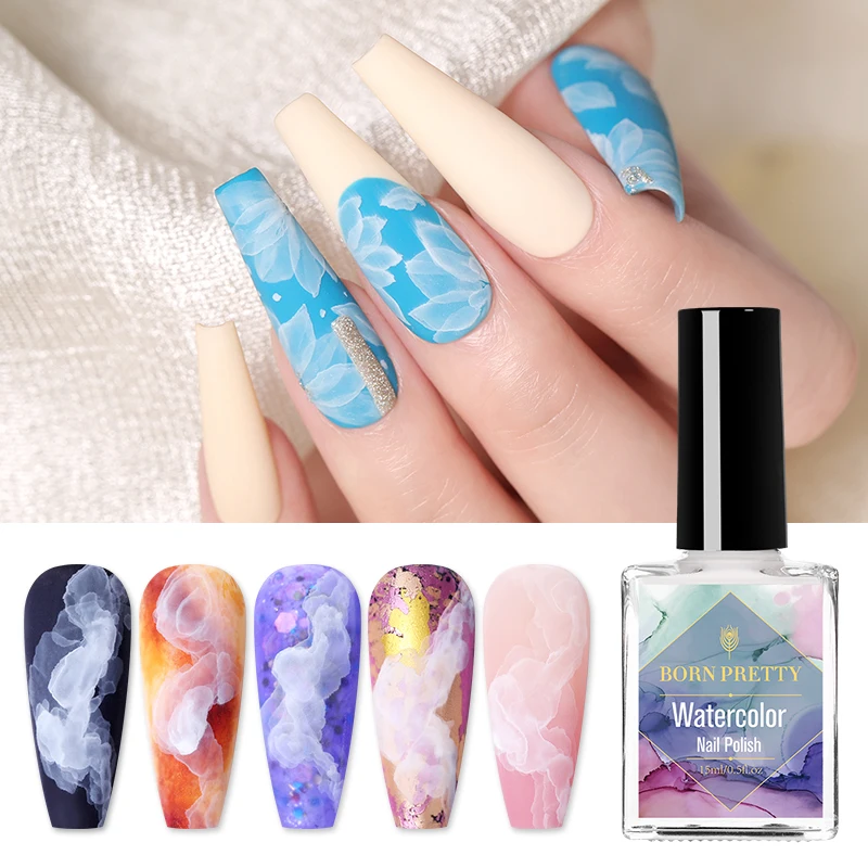 BORN PRETTY Nail Wholesale Watercolor Blooming Polish Marble Art Ink For