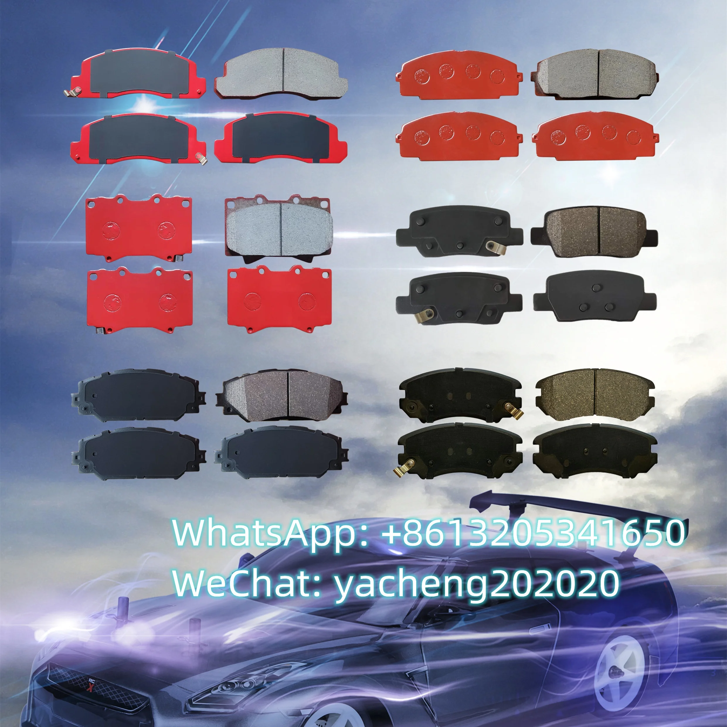 Promotion KD9767 DB2178 SP1706 583022PA00 D1284 Korea Car Brake Pad for HYUNDAI EQUUS GRAND SANTA FE break pads