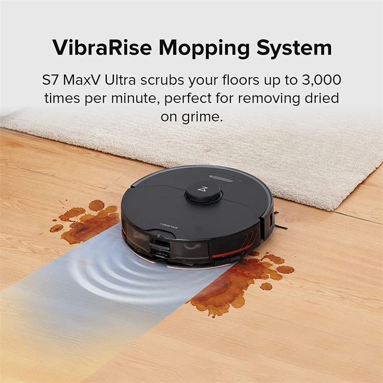 Беспроводной умный робот-пылесос Xiaomi Roborock S7 Maxv Ultra для сухой и влажной уборки 5100