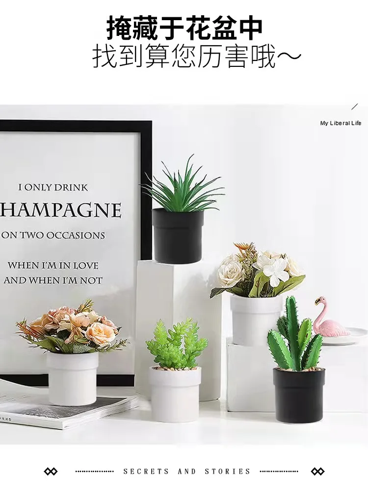 Diversion Stash Hider Secret Flower Pot Safe Secret Hide treasure Outdoor Hidden Compartment Money Safe with Key Lock Box