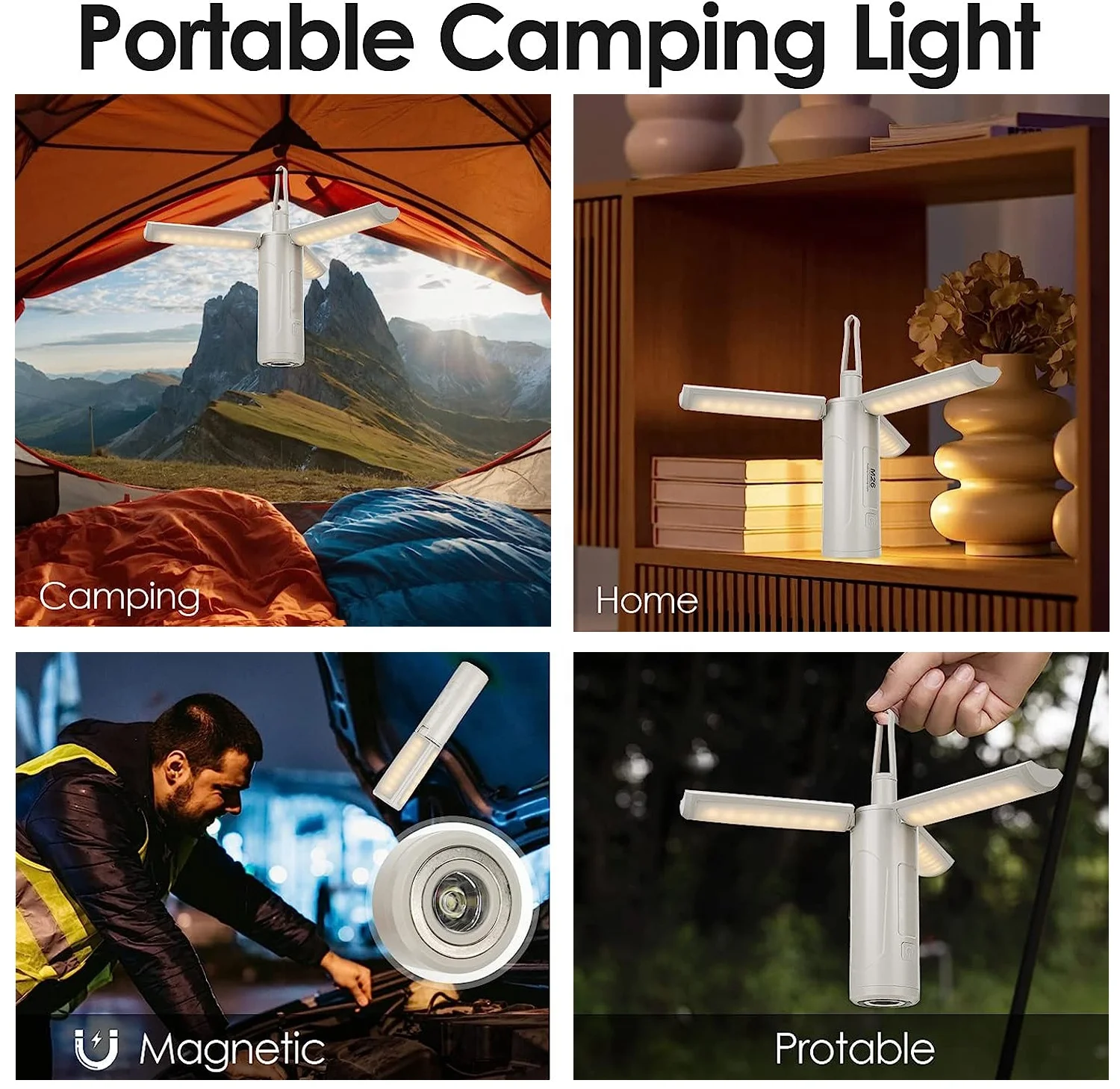 Camping Tent Light Rechargeable Outdoor Portable Hanging Led Torch Emergency Camping Lamp