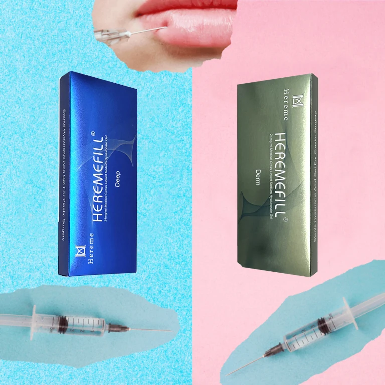 Heremefill Hot Sale 10ml Derm Fillers Hyaluronic Acid Syringe Dermal Filler For Lips acid Hialuronico Inyectable Dermal Filler