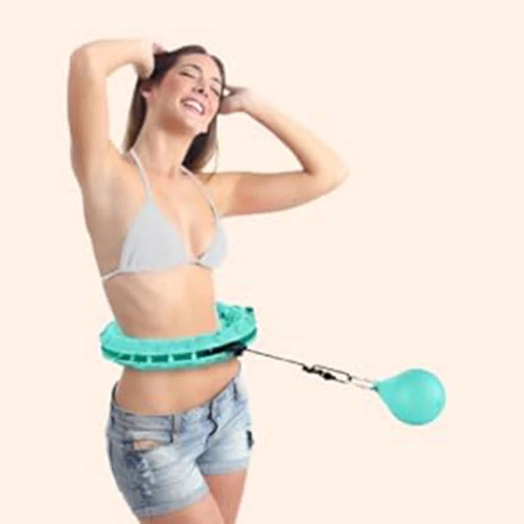 Adjustable Smart Hula Hoops 24 knots Weighted Hula Infinity Hoop with Detachable Knots for Adult Weight Loss