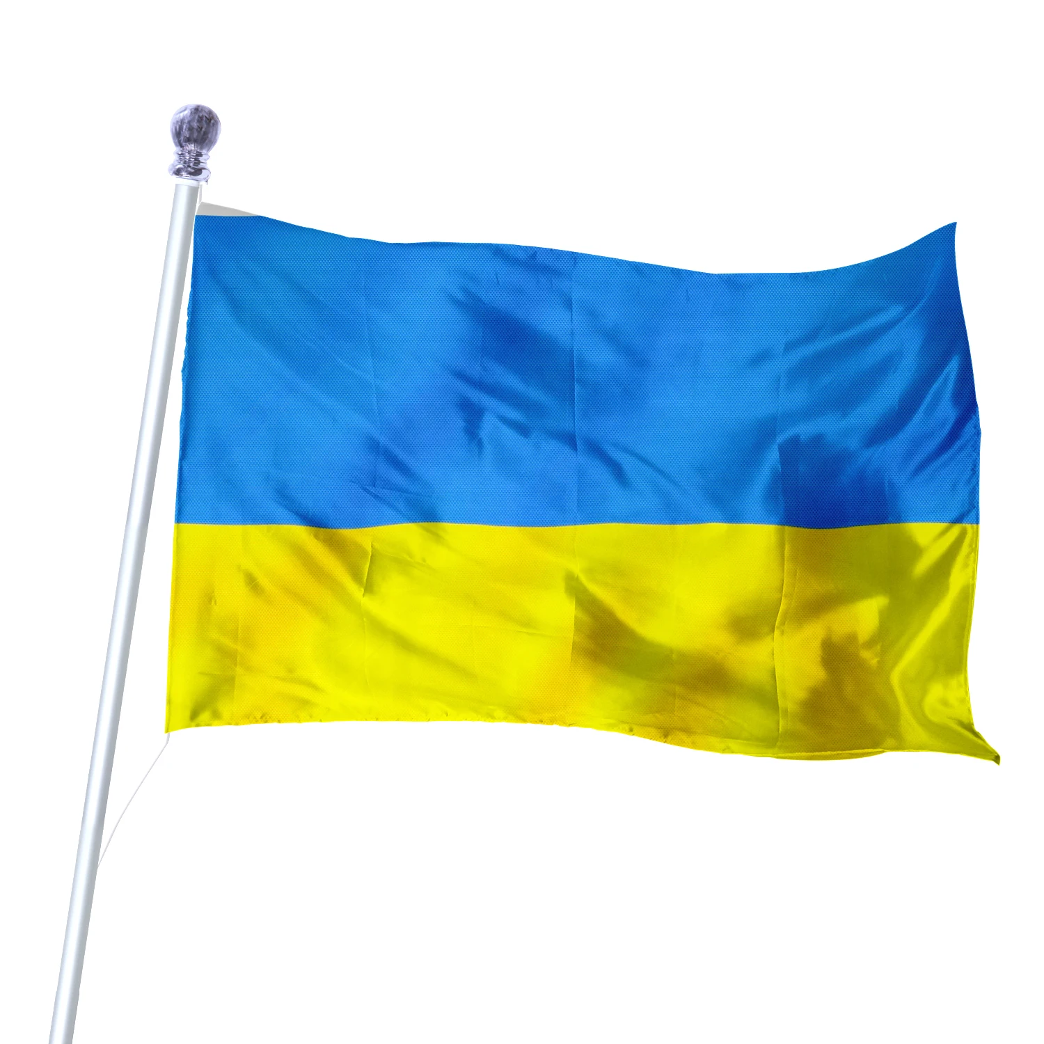 Китайская фабрика 3*5 футов флаг Украины флаги всех стран Пользовательский логотип дизайн печать 100% полиэстер 90 см * 150 Флаг