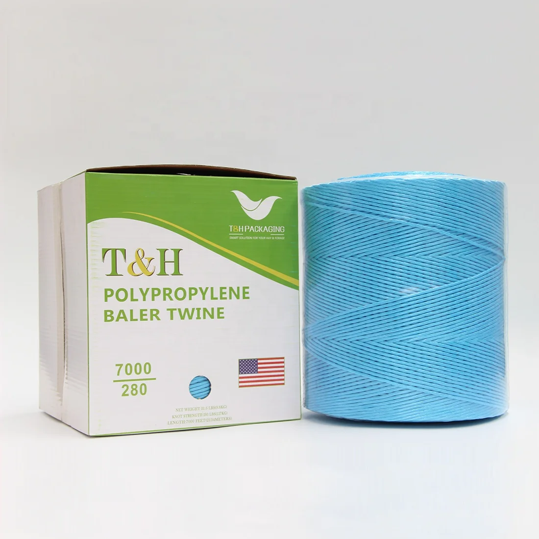 Colorful uv treated pp raffia twisted baler twine with high strength and competitive quality