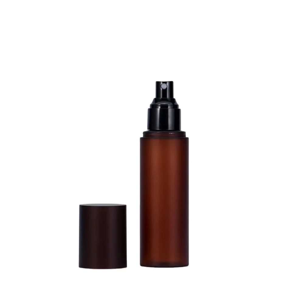 Empty cosmetics container 50ml 80ml 100ml transparent  thick wall plastic spray bottle