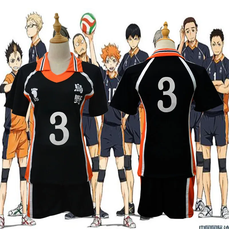 Haikyuu Косплей Костюм Karasuno старшая школа волейбол клуб Хината Shyouyou спортивная одежда Джерси Униформа
