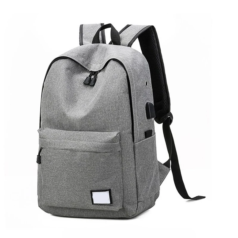 Hot sale cheap leisure backpack antfleece oxford outdoor bag fashional student backpack with usd port and earphone hole
