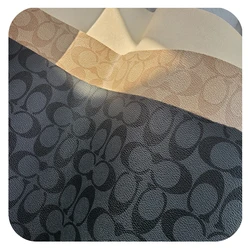 MOQ:1000M High quality PVC leather transfer monogram texture faux leather sheet synthetic PVC for lady bags making