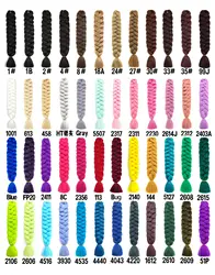 Long straight wig women dirty braids big braids jumbo synthetic braiding hair wigs