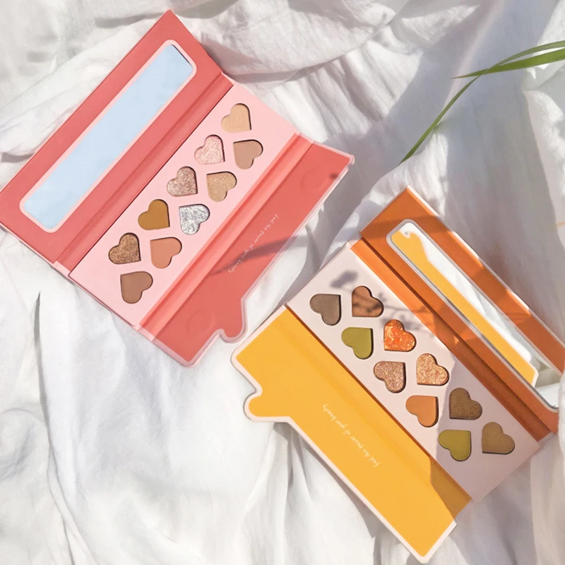10 Color Heart Shape Eye Shadow Eyeshadow Palette