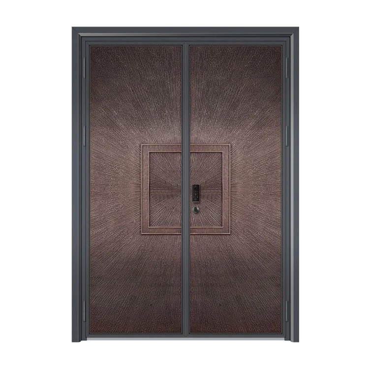 Wholesale Price Double Front Entrance Doors Anti-theft Armorded Door for Villa