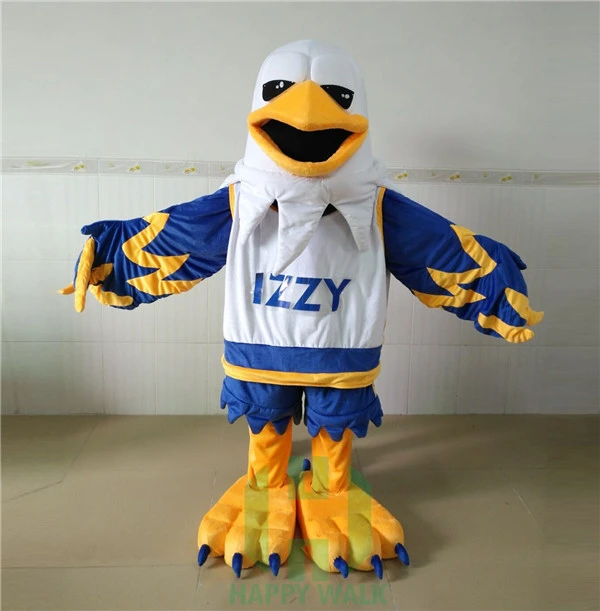 Happy Island Funny Character Cartoon Eagle Mascot Costume Plush EVA Polyfoam for Parties Holidays Festivals Sale for Adults