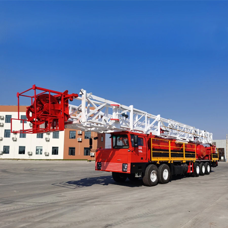 RG Petro API Standard Oil Field smart truck mounted workover rig XJ80