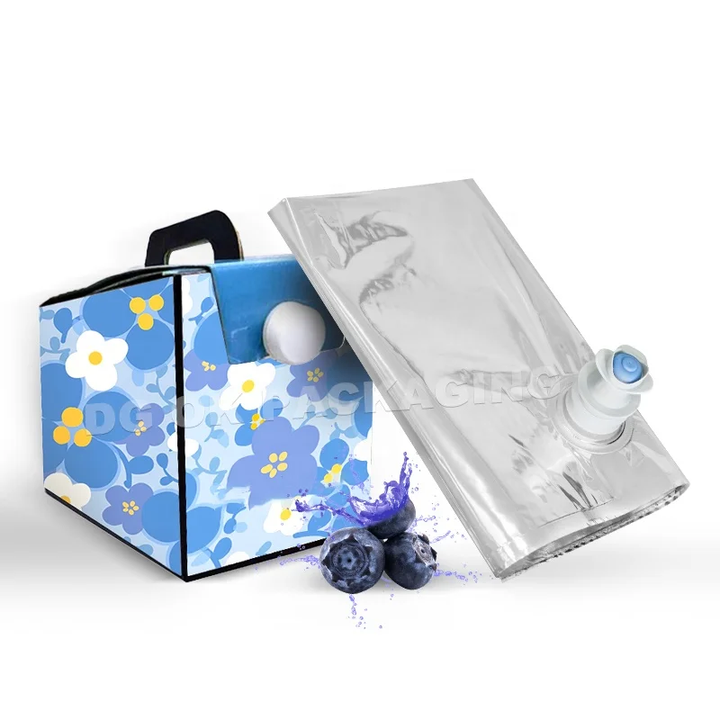 Aluminum plastic bag in box 3L 5L 10L 20L for drinking water wine juice used BIB bag in box bags with plastic tap valve vitop