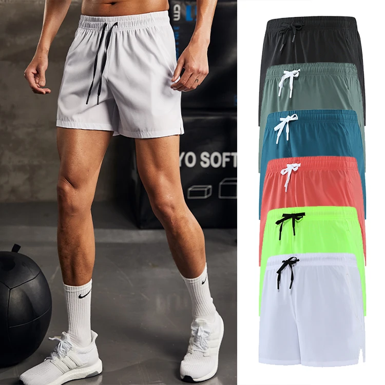 Mens Athletic Casual Jogger Shorts Zipper Pockets Quick Dry Activewear  Running Shorts