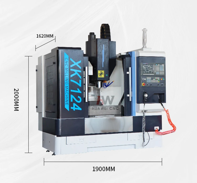 small metal cnc milling machine XK7124 small metal vmc cnc milling machine