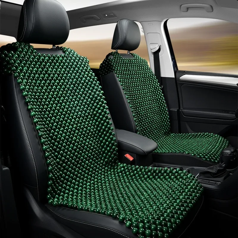 Auto Accessories summer seat cushion for car breathable universal cooling seat cover car beige wooden bead car seat covers