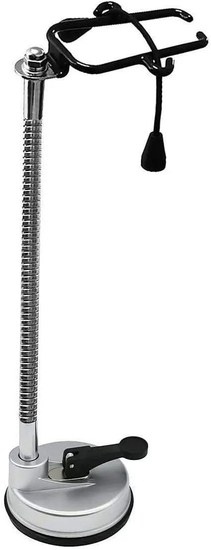 Hair Dryer Holder Stand, Stainless Steel 360 Degree Rotating Lazy Hair Dryer Stand with Suction Cup, Hands Free Dryer Holder