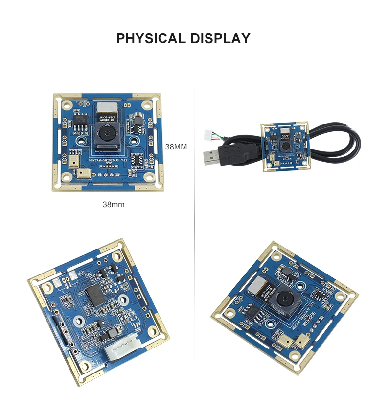 5Mp 2K Hd Free Driver Cmos Sensor OV5648(1/4')  Camera Module For Industrial Control Camera