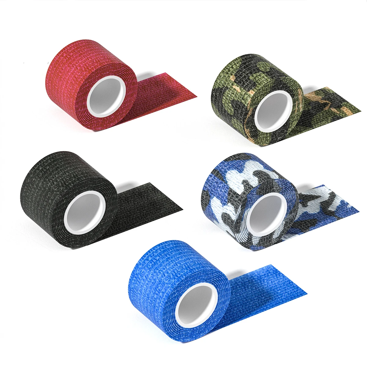 Wholesale 24pcs/box Tattoo Self Adhesive Bandage 5*45cm Elastic Fabric Self Adhesive 9 Colors Bandage for Tattoo