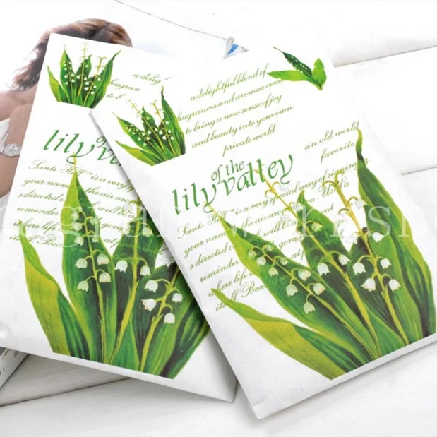 Clothes Car Air Freshener Paper Scented Long Lasting Hanging Sachet Fragrance Bags