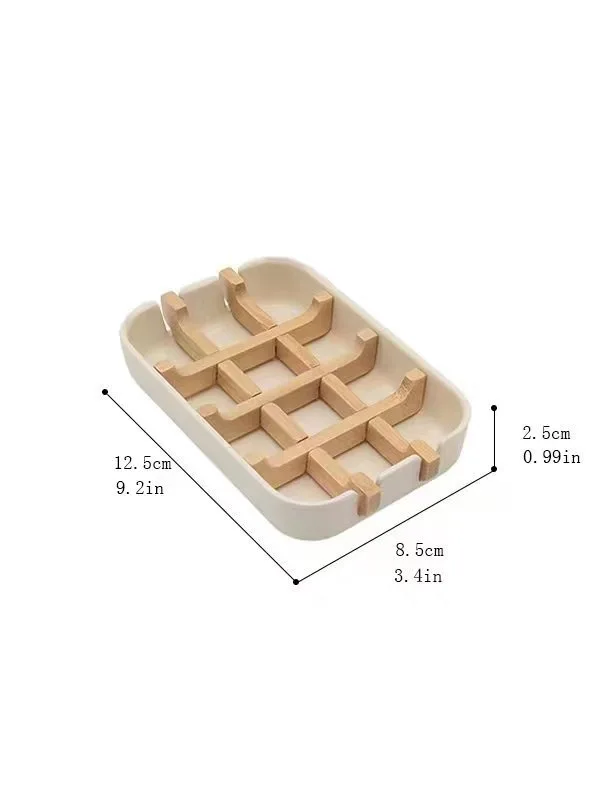Wholesale sustainable soap dish square shape bamboo fiber soap holder for hotel home kitchen bathroom