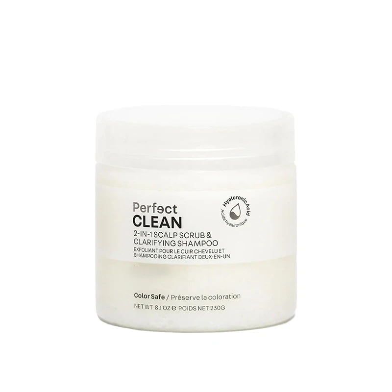 Private Label Skin Care Detoxed Exfoliating Clean Balance Scalp Moisturizing 2 IN 1 Scalp Scrub Clarifying Shampoo For Hair Care