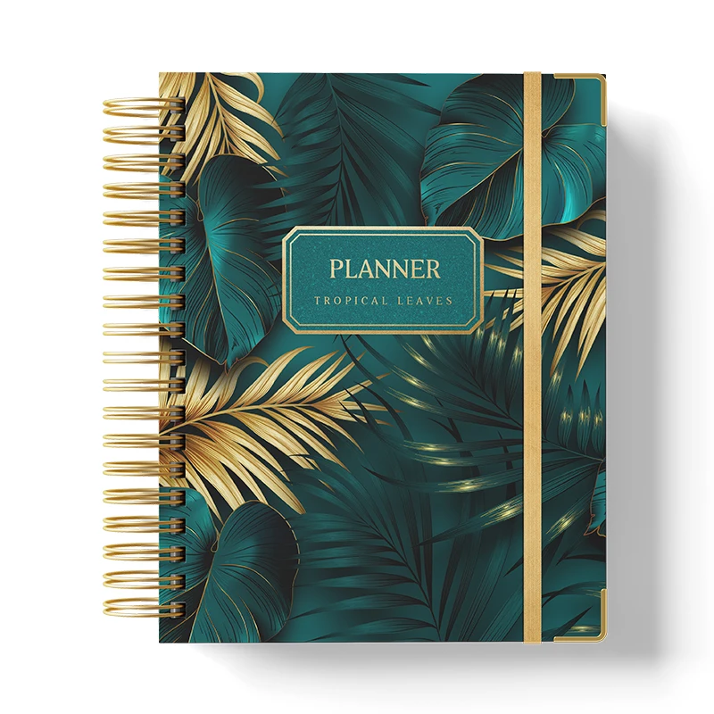 Lifestyle Foil Stamp Book Planner Moon Planner 2022 Index Page 12 Month Create 2022 2023 Planners With Gold Metal Corner