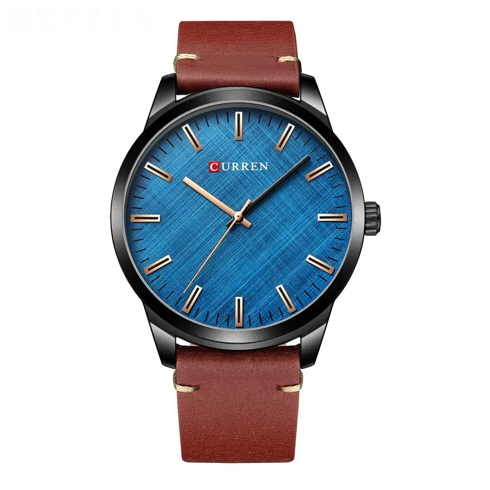 2021 New CURREN 8386 Watch Men Classic Business Simple Leather Wristwatch For Man Military Alloy Case Clock Relogio masculino