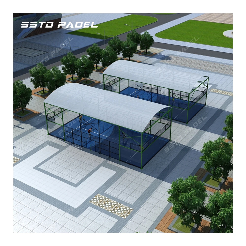 SSTD Padel Court Cover Completed Tennis Court plus Roof Paddle tennis court Ceiling Panoramic Roof