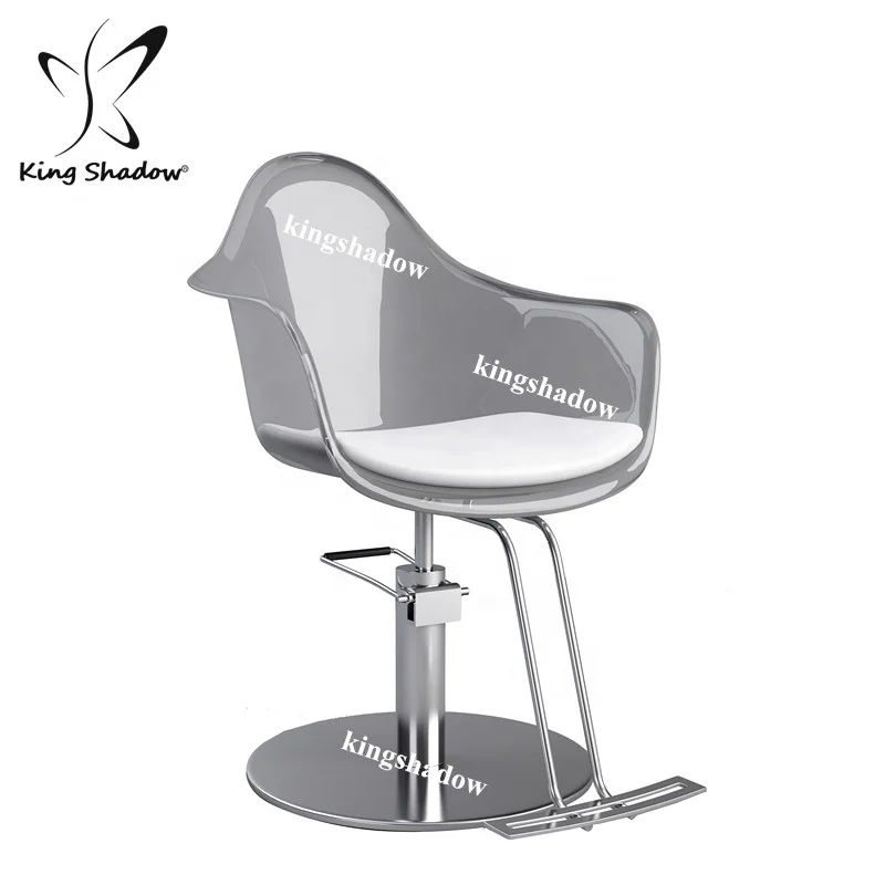 Современное оборудование для парикмахерской, стул для Укладки Мебели, прозрачный парикмахерский Стайлинг, акриловый стул для салона